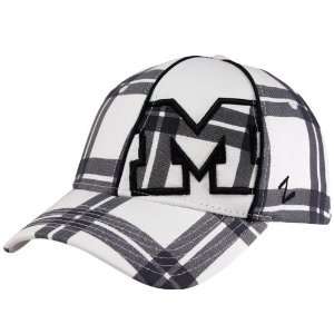  Zephyr Michigan Wolverines White Navy Blue Tilt Z Fit Hat 