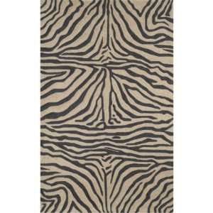  Mali Zebra Indoor/Outdoor Rug Brown 5x76  Ballard 
