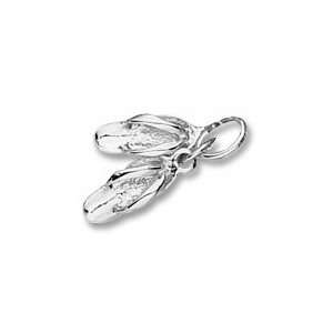  Sandals Charm in White Gold Jewelry