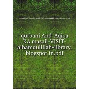 com qurbani And Aqiqa KA masail VISIT alhamdulillah library.blogspot 