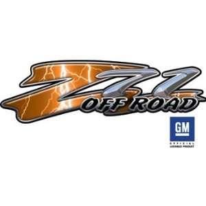  Chevy Z71 Lightning Orange Truck & SUV Offroad Decals 
