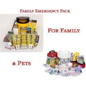 Mayday Family Package 4 Person Deluxe Home Survival Emergency and Pet 