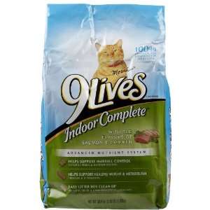  9Lives Dry Indoor Complete   Salmon & Chicken   3.15 lb 