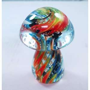   Hand Blown Huge Rainbow Art Glass Paperweight PP 0180 