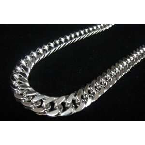  22.5 Long Heavy Rolo REAL STEEL Classical Bling Necklace 