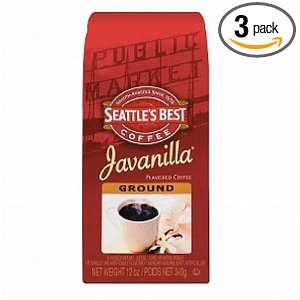Seattles Best Vanilla Bean, Ground, 12 Ounce Bags (Pack of 3)  