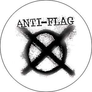  Anti Flag Logo Button B 0974 Toys & Games