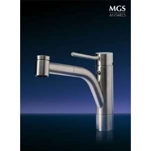  MGS Designs Antares single hole faucet with dual spray 