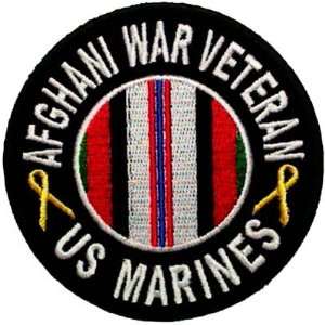  US Marines Afghan War Veteran Patch, 3 inch, small 