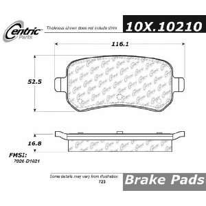  Centric Parts 105.10210 Ceramic Brake Pad Automotive