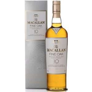    Macallan Fine Oak Scotch 10 Year 750ML Grocery & Gourmet Food