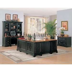  Black Cape Cod Home Office L Shaped Computer Desk and 