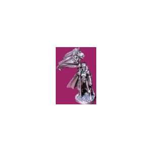  Ral Partha Pewter Female Fighter with Banner Figurine 