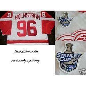  Tomas Holmstrom Detroit Red Wings Jersey 08 Cup Patch 