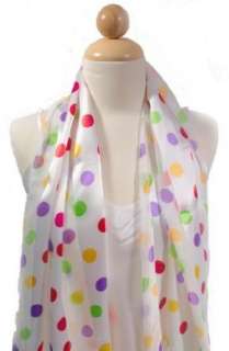  Multi Colored Polka Dot Scarf Clothing