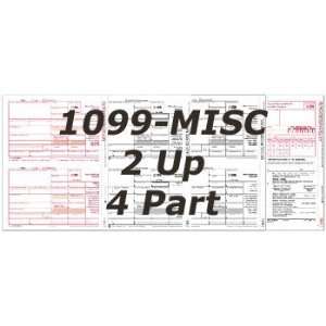   Compatible  1099 Sets 2 up Forms with 4 Parts, 25