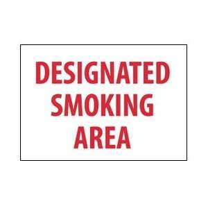 NMC 10x7 Vinyl Smoking Area Sign  Industrial & Scientific