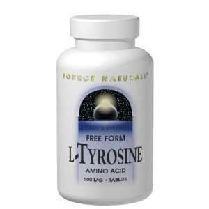   Tyrosine 500 mg 50 Tablets   Source Naturals