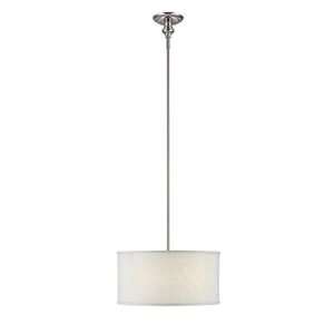  Midtown Three Light Pendant in Polished Nickel Shade Color 