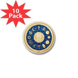  Mini Button (10 Pack) Internationl Peace Symbol 