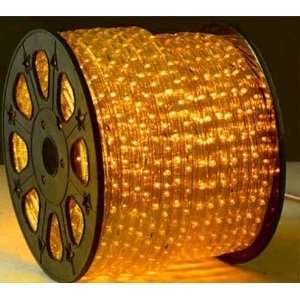 YELLOW 12 Volts DC LED Rope Lights Auto Lighting 6 Meters(19.7 Feet)