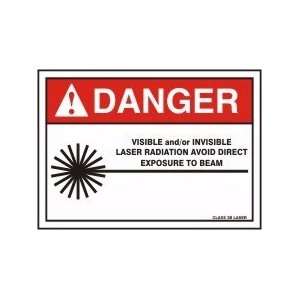 DANGER VISIBLE AND/OR INVISIBLE LASER RADIATION AVOID DIRECT EXPOSURE 