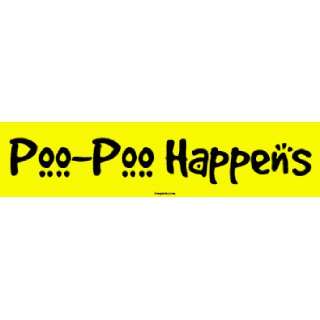  Poo Poo Happens MINIATURE Sticker Automotive