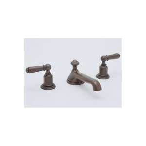 Rohl 3 Hole Low Level Classic Spout Widespread Lavatory Faucet, Lever 