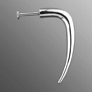 14g Surgical Steel Labret Jewelry Lip Ring Piercing with Curved Hook 