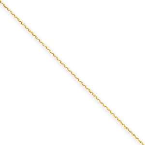 14k D/C 0.65mm Spiga Pendant Chain Length 20