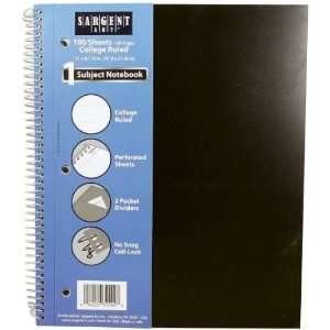  Sargent Art 23 1542 1 Subje Count Poly Notebook, College 