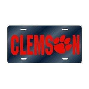  Clemson Tigers Blue Laser Cut License Plate Automotive