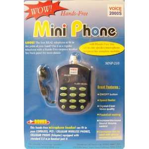  Hands Free Mini Phone by Voice 2000S (Model MNP 210) Electronics