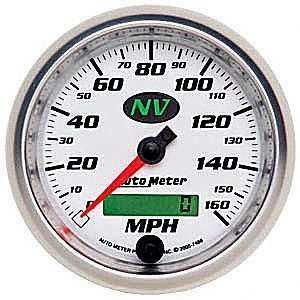  Auto Meter 7488 NV 3 3/8 160 mph In Dash Speedometer 