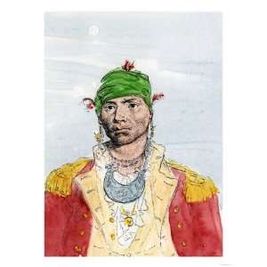   Creek Leader, Late 1700s Premium Poster Print, 24x32