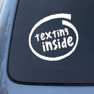  Texting Inside   Cell Phone   Car, Truck, Notebook, Vinyl 