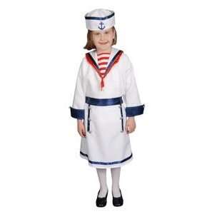   Deluxe Sailor Girl Child Costume Dress Up Set Size 16 18 Toys & Games