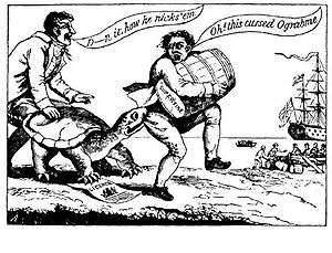   dodging the Ograbme, which is Embargo spelled backwards, 1807
