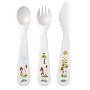  Avent Toddler Fork, Spoon and Knife 18m+ Baby