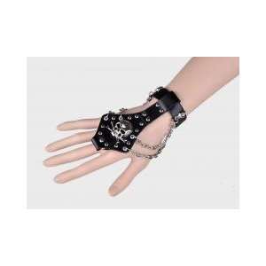 Punk Rock Clothing & Apparel Skull Bracelet Wrist Band Glove Jewelry 