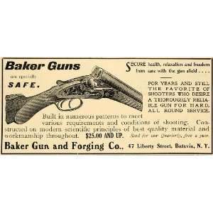  1903 Ad Baker Gun & Forging Co. Shotguns Firearms Rifle 
