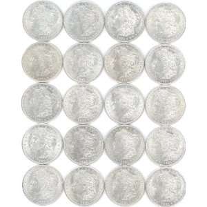   of Twenty 1921 S Uncirculated Morgan Silver Dollars 