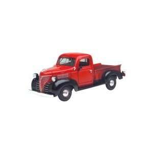  1941 Plymouth Pickup Diecast Model Car 1/24 Red Die Cast 