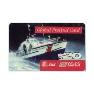   Card $20. Global Coast Guard Exchange CGES (Photo of Boat) SPECIMEN