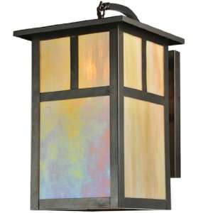  10W Hyde Park T Mission Curved Arm Wall Sconce