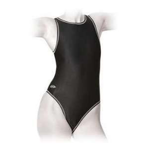  Finis Water Polo Zipback Suit   Black Womens Sports 