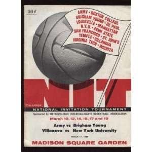  March 17th 1966 NIT Semi Finals NCAA Basketball Program 