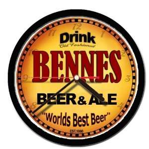  BENNES beer and ale cerveza wall clock 