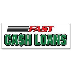  24 FAST CASH LOANS DECAL sticker pawn shop loan 