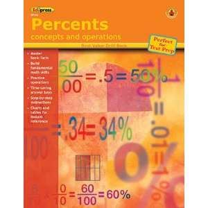  15 Pack EDUPRESS PERCENTS CONCEPTS & OPERATIONS 